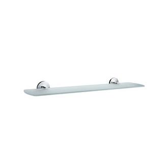 Smedbo NK347 24 in. Frosted Glass Shelf with Polished Chrome from the Studio Collection